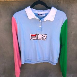 FILA Urban Outfitters Long Sleeve ColorBlock Shirt